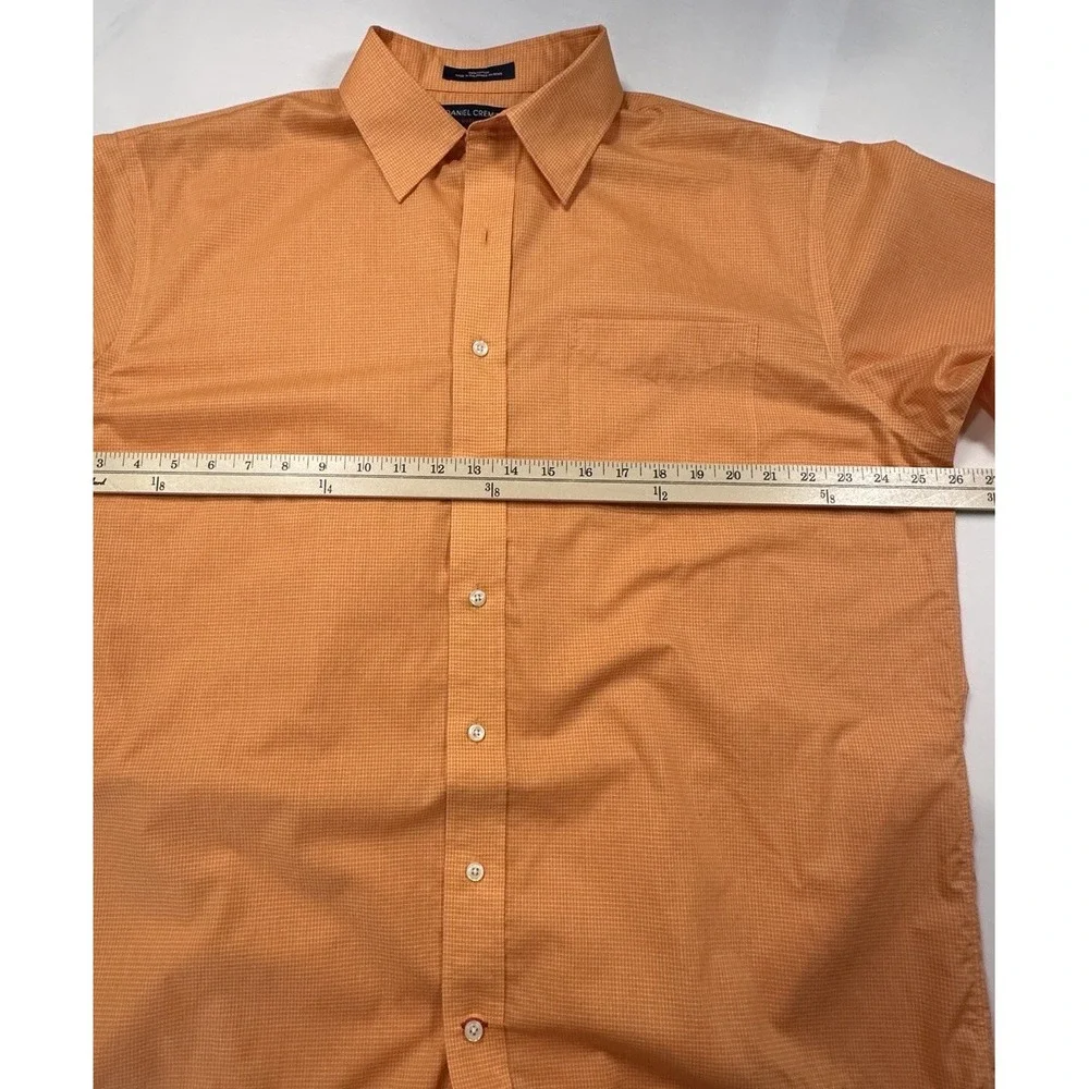 Daniel Cremieux Italian Fabric Men's Shirt Large Short‎ Sleeve Button Down